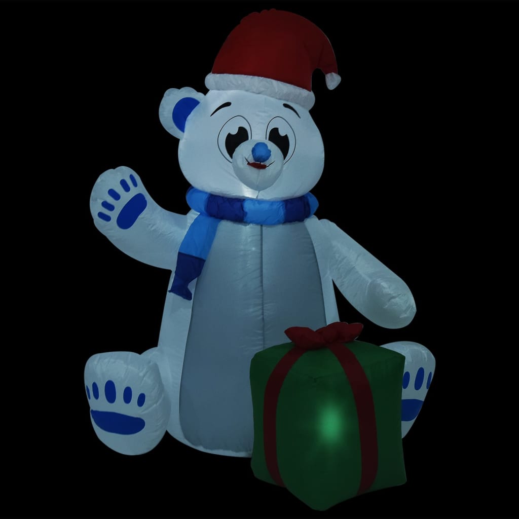 Christmas Inflatable Polar Bear LED Indoor and Outdoor 2.4 m