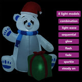 Christmas Inflatable Polar Bear LED Indoor and Outdoor 2.4 m