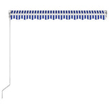 Manual Retractable Awning 300x250 cm Blue and White