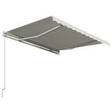 Manual Retractable Awning 300x250 cm Cream - Top-Down View