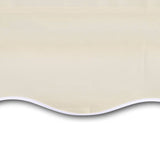 Manual Retractable Awning 300x250 cm Cream - Low Angle