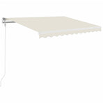 Manual Retractable Awning 350x250 cm Cream