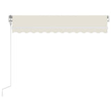 Manual Retractable Awning 350x250 cm Cream - Side View