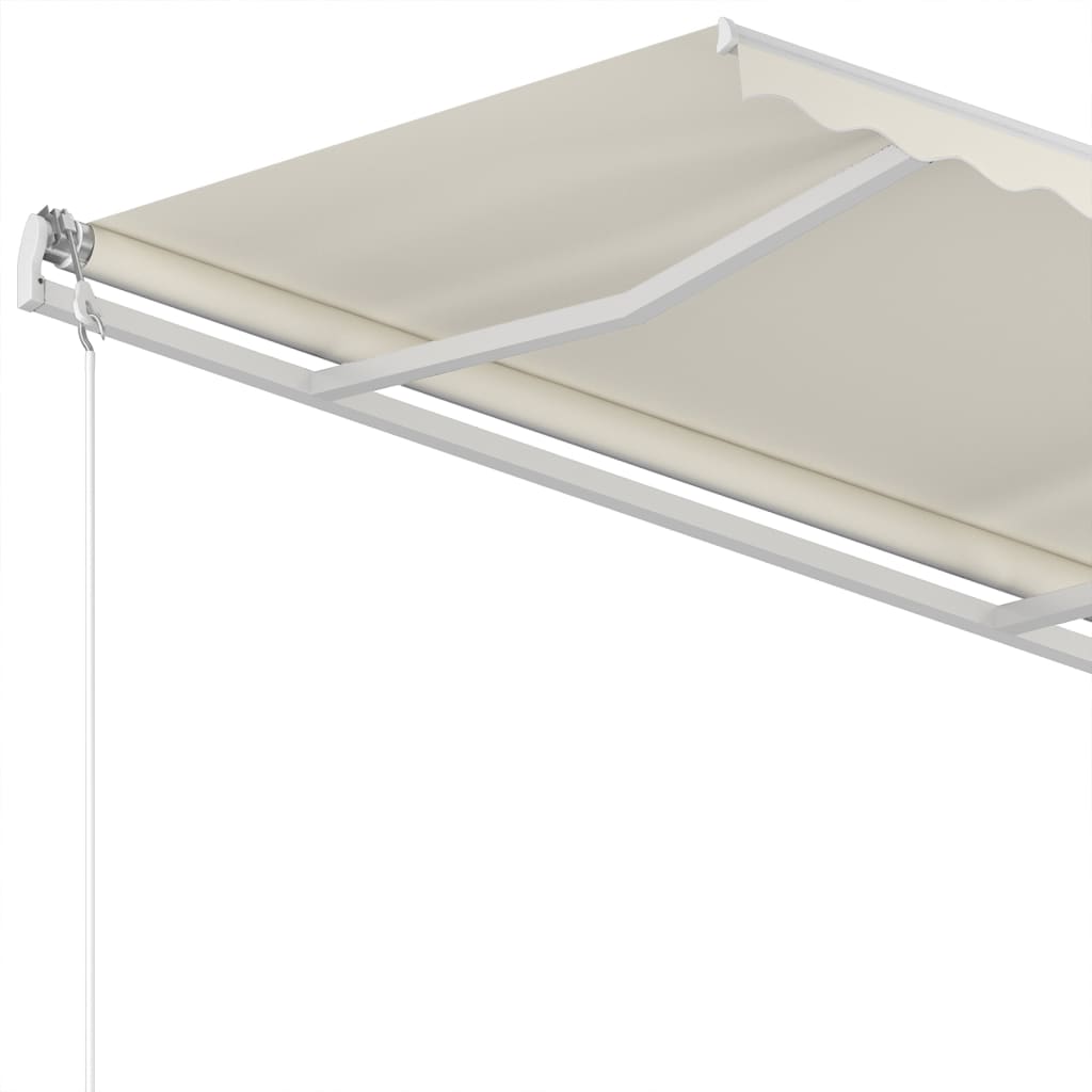 Manual Retractable Awning 350x250 cm Cream