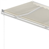 Manual Retractable Awning 350x250 cm Cream
