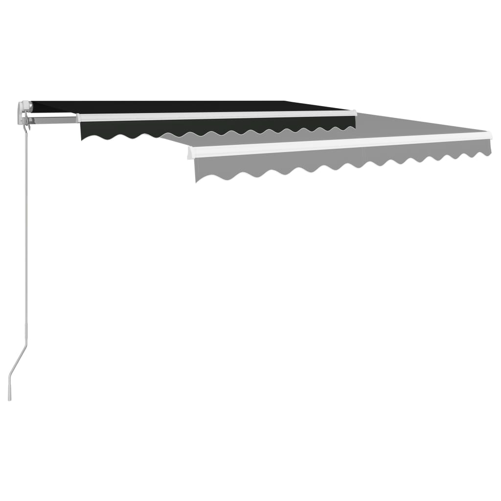Manual Retractable Awning 350x250 cm Anthracite