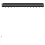 Manual Retractable Awning 350x250 cm Anthracite - 45-Degree Angle