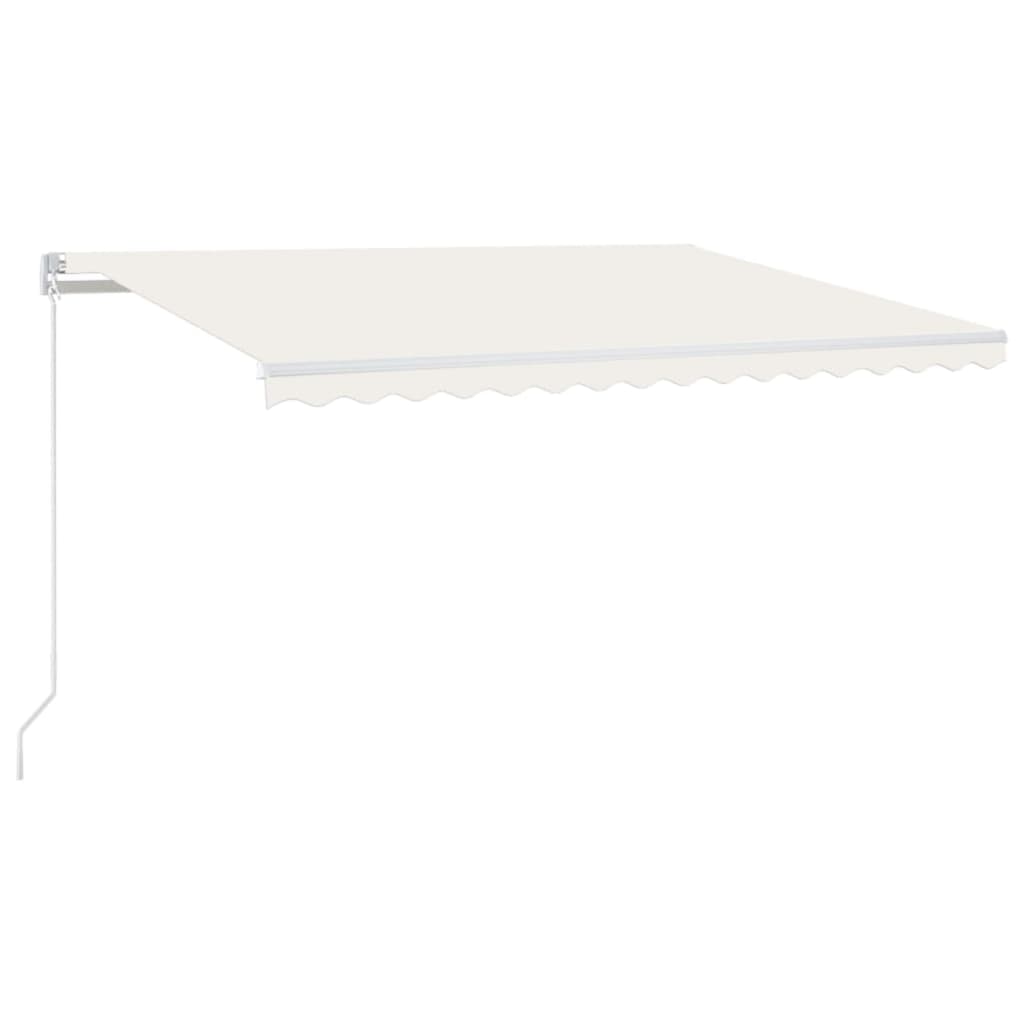 Manual Retractable Awning 400x300 cm Cream
