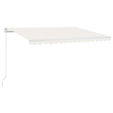 Manual Retractable Awning 400x300 cm Cream