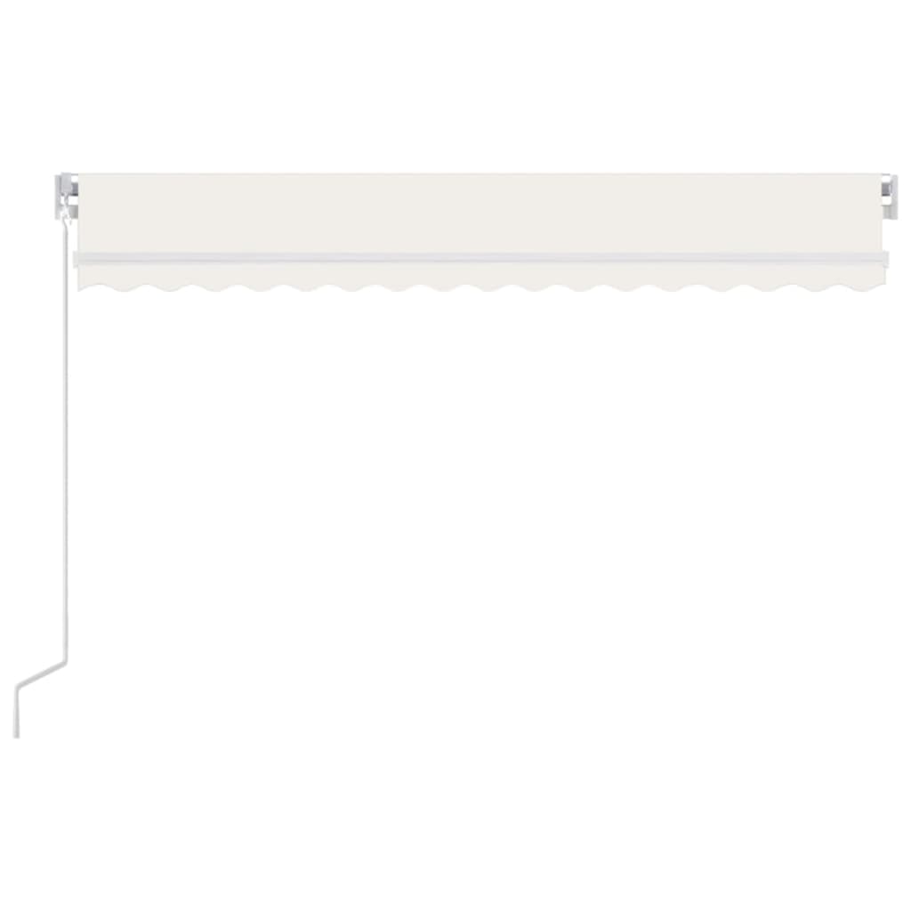 Manual Retractable Awning 400x300 cm Cream