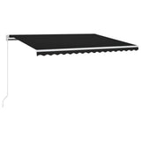 Manual Retractable Awning 400x300 cm Anthracite - Front View