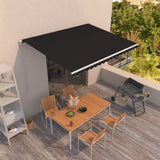 Manual Retractable Awning 400x300 cm Anthracite