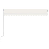 Manual Retractable Awning 450x300 cm Cream - Side View