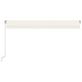 Manual Retractable Awning 500x300 cm Cream (313193+313169) - Side View
