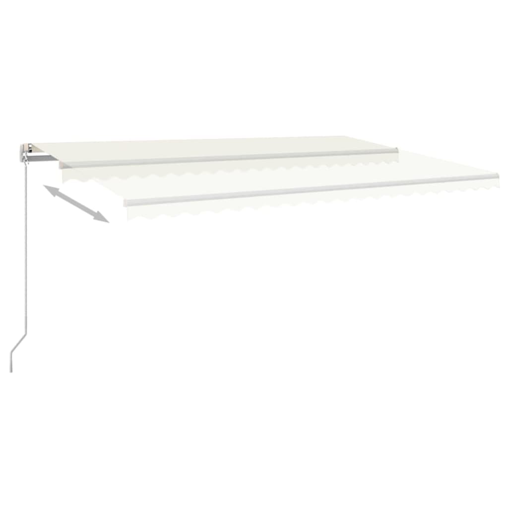 Manual Retractable Awning 500x300 cm Cream (313193+313169)