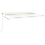 Manual Retractable Awning 500x300 cm Cream (313193+313169)