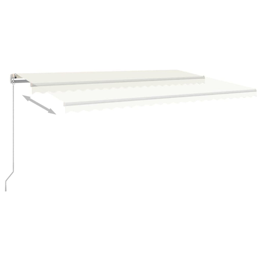 Manual Retractable Awning 500x300 cm Cream (313193+313169)