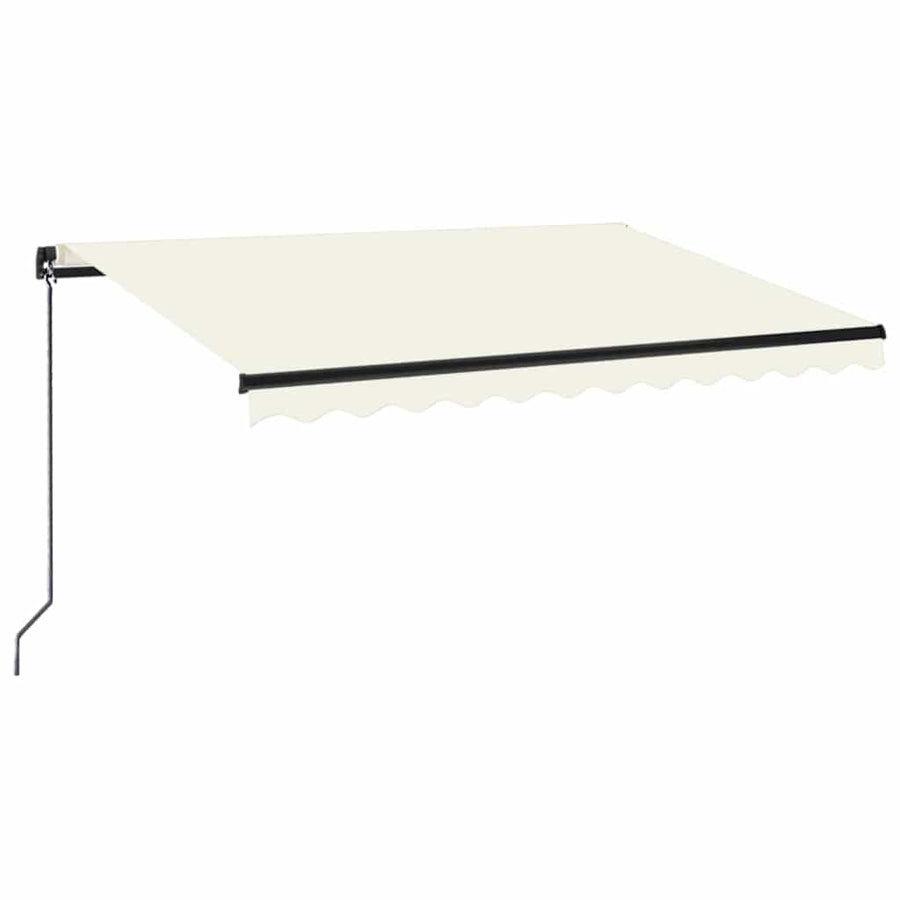 Manual Retractable Awning 350x250 cm Cream