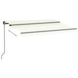 Manual Retractable Awning 350x250 cm Cream