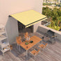 Manual Awning 3.5 x 2.5 m Yellow and White Stripe
