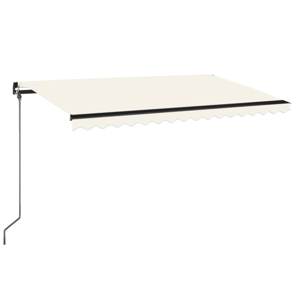 Manual Retractable Awning 400x300 cm Cream