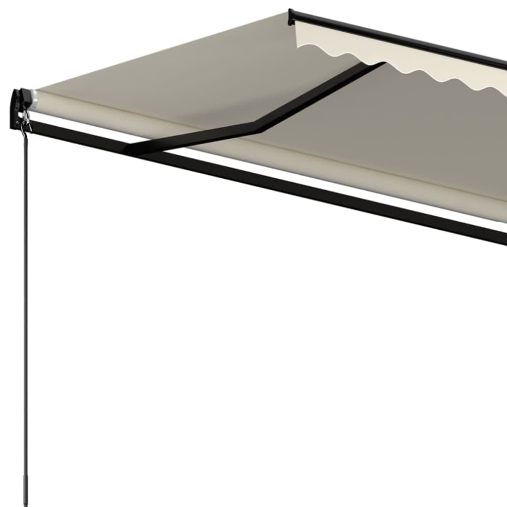 Manual Retractable Awning 400x300 cm Cream