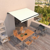 Manual Retractable Awning 400x300 cm Cream