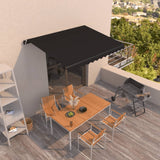 Manual Retractable Awning 400x300 cm Anthracite
