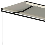 Manual Retractable Awning 450x300 cm Cream - 45-Degree Angle