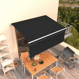 Manual Retractable Awning with Blind 3.5x2.5m Anthracite