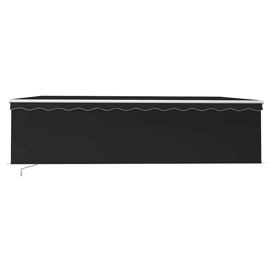 Manual Retractable Awning with Blind 5x3m Anthracite