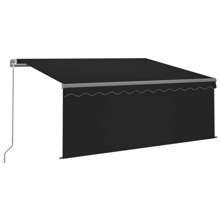 Manual Retractable Awning with Blind 3x2,5m Anthracite