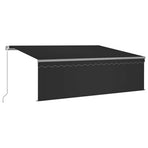 Manual Retractable Awning with Blind 4,5x3m Anthracite