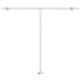 Freestanding Manual Retractable Awning 300x250 cm Blue/White - Low Angle