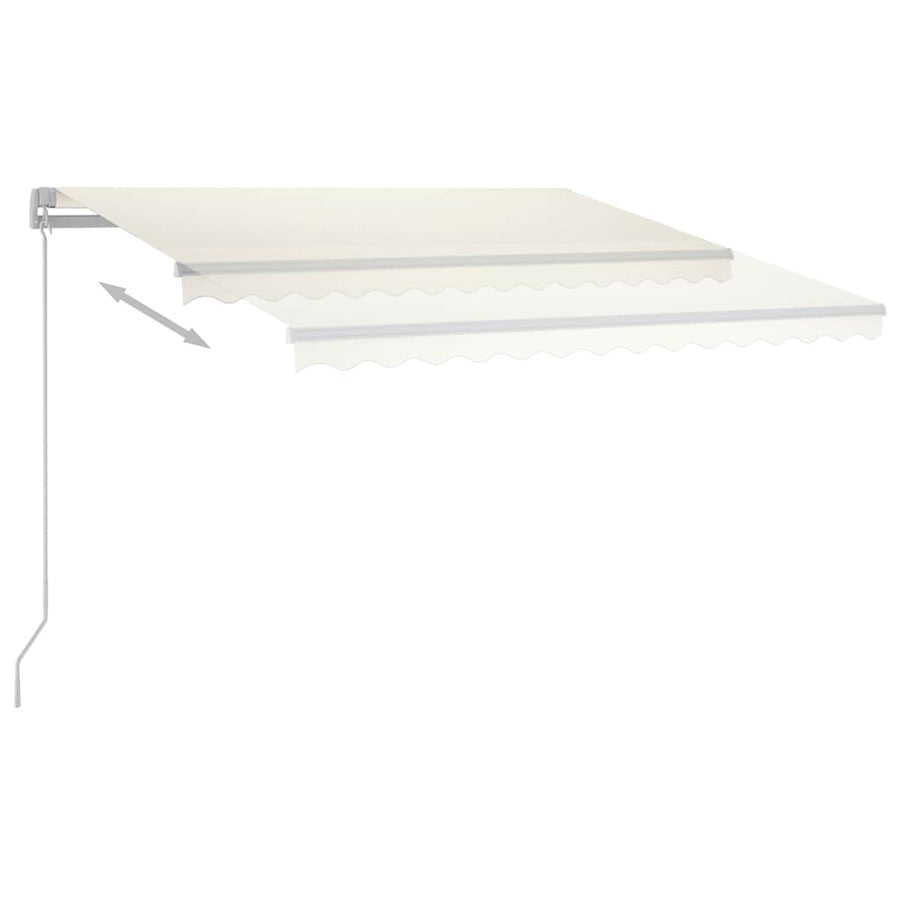 Manual Awning 3 x 2.5 m Cream 100% Polyester