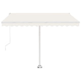 Freestanding Manual Retractable Awning 350x250 cm Cream