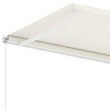 Freestanding Manual Retractable Awning 350x250 cm Cream