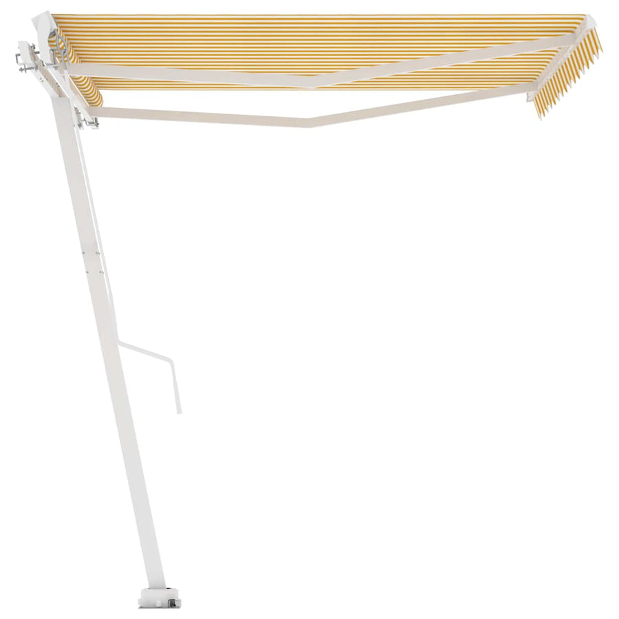 Manual Awning 3.5 x 2.5 m Yellow and White Stripe