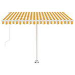 Manual Awning 3.5 x 2.5 m Yellow and White Stripe
