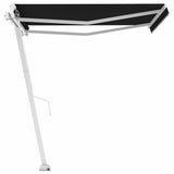 Freestanding Manual Retractable Awning 350x250 cm Anthracite - Front View