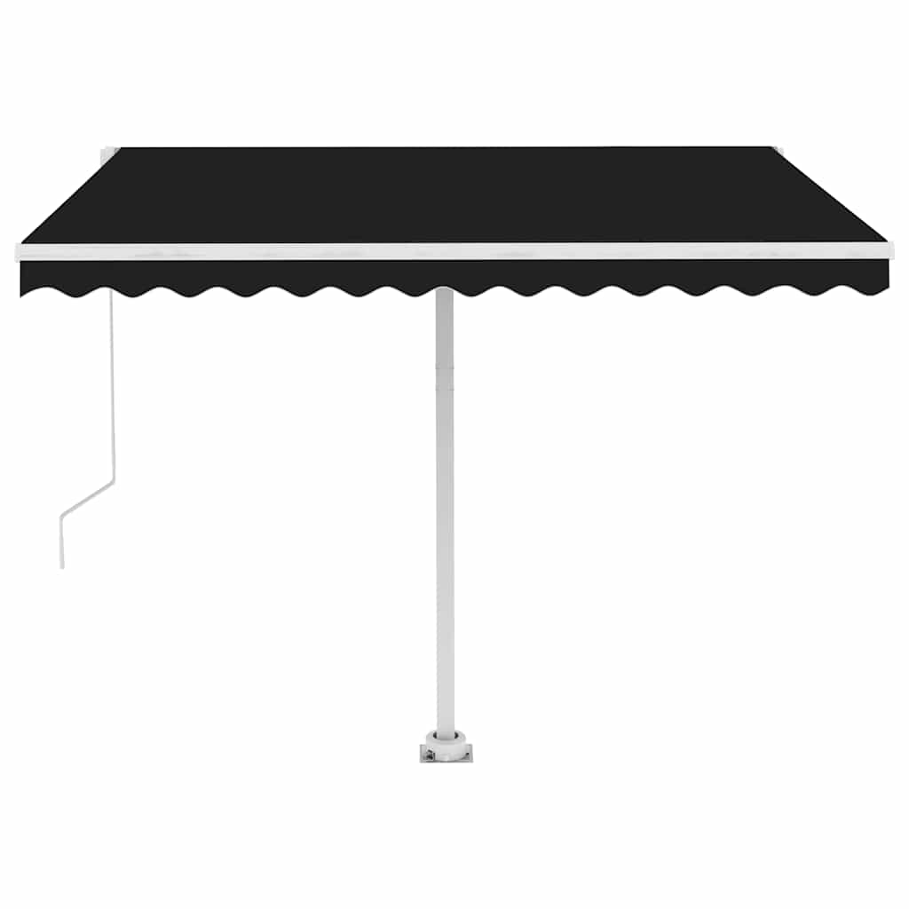 Freestanding Manual Retractable Awning 350x250 cm Anthracite