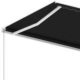 Freestanding Manual Retractable Awning 350x250 cm Anthracite - 45-Degree Angle