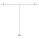 Freestanding Manual Retractable Awning 400x300 cm Blue/White - Top-Down View