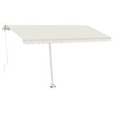 Freestanding Manual Retractable Awning 400x300 cm Cream
