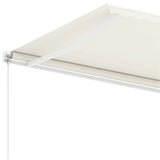 Freestanding Manual Retractable Awning 400x300 cm Cream - Extra Image