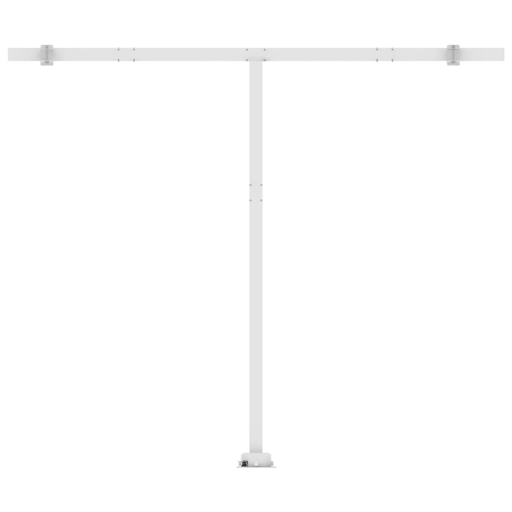 Freestanding Manual Retractable Awning 400x300 cm Yellow/White (313191+46837+315091)