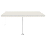 Manual Awning 4.5 x 3 m Cream 100% Polyester
