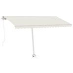 Manual Awning 4.5 x 3 m Cream 100% Polyester
