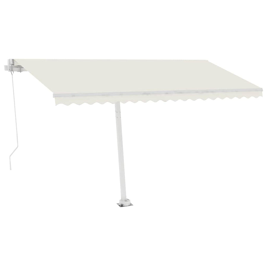 Manual Awning 4.5 x 3 m Cream 100% Polyester