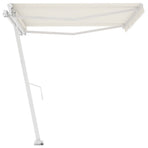 Manual Awning 4.5 x 3 m Cream 100% Polyester